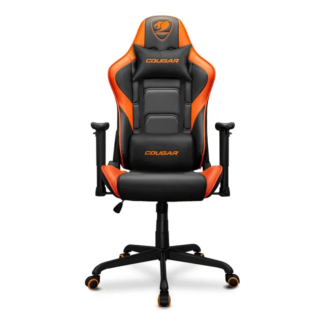Silla Gamer Cougar Armor Elite Black/orange 120kg Color Negro Material del tapizado Cuero/PVC