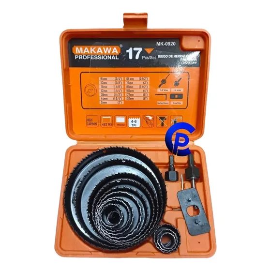 Sierra Copa 17 Pcs 19-152mm Madera Yeso Plástico - En Oferta
