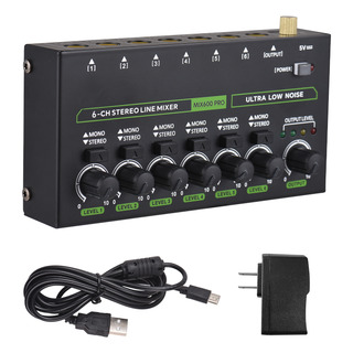Mixer Independent Mono Mixer Mezclador De Audio De 6 Canales Mixer Independent Mono Mixer Mezclador De Audio De 6 Canales
