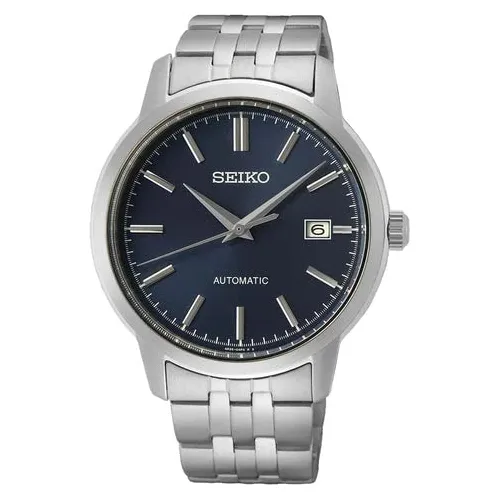 Seiko Hombre Azul Esfera Plata Acero Inoxidable Banda 7sgkl