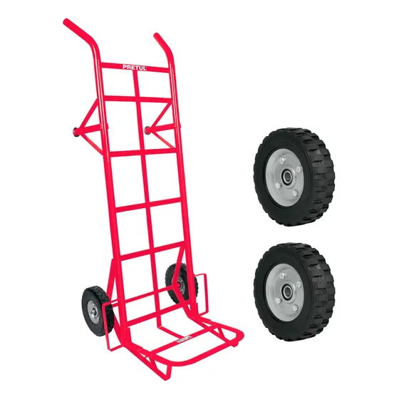 Diablo De Carga 450kg + 2 Ruedas De Repuesto