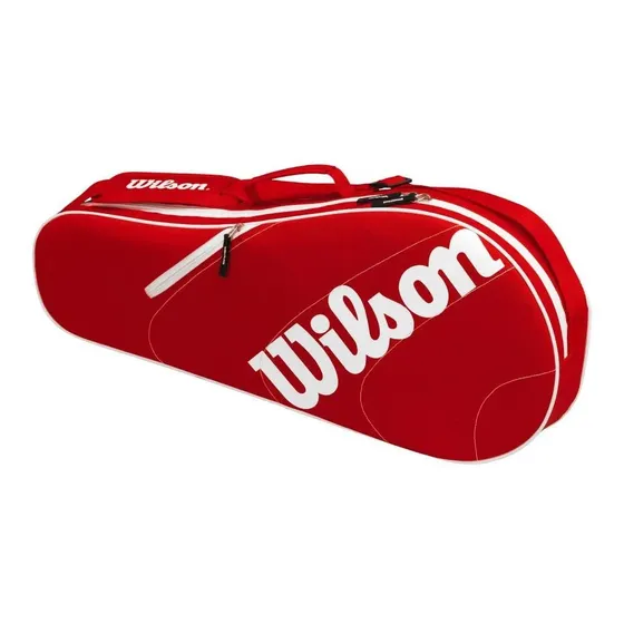 Bolso Raquetero Para 3 Raquetas De Tenis Wilson Advantage Color Rojo | Cuotas sin interés