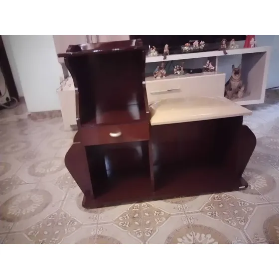 Mesa Telefonera Con Silla Gaveta Y Revisteros