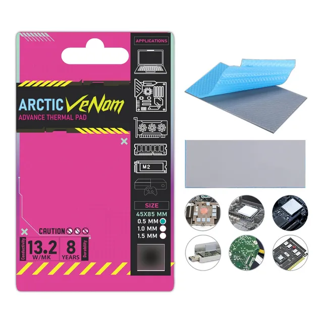 Pad Térmico Arctic Venom 13.2 Wmk 0.5mm Profesional