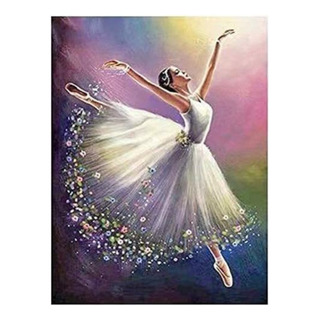 Pintura De Diamantes 5d Diy 60x40cm - Bailarina Pintura De Diamantes 5d Diy 60x40cm - Bailarina