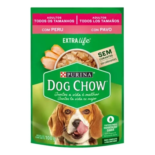 Dog Chow Adulto Todo Tamaño Pavo 100g
