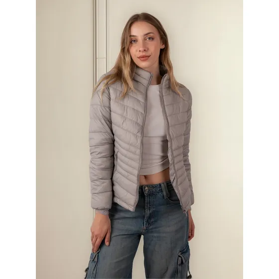 Campera Mujer Inflada Rollito Sire Liviana Abrigada Invierno