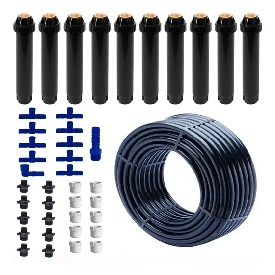 Kit Aspersor Retrátil Rain Bird Irrigação Jardim + Mangueira