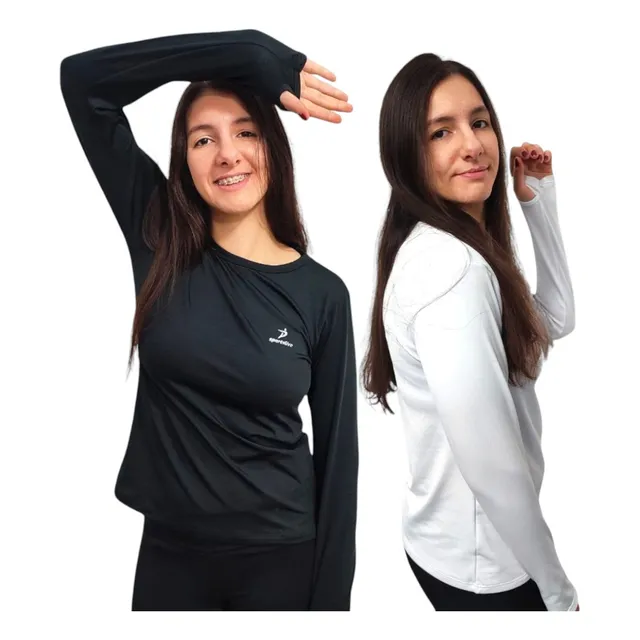Remera Termica Manga Larga Mujer Invierno Abrigo Frio X 2