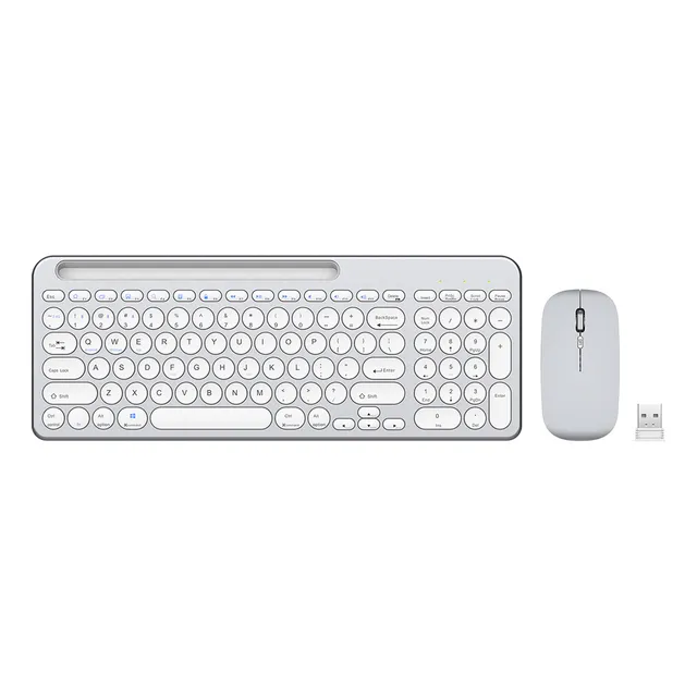 Free Wolf Conjunto Teclado Y Mouse Inalámbricos Tres Modos