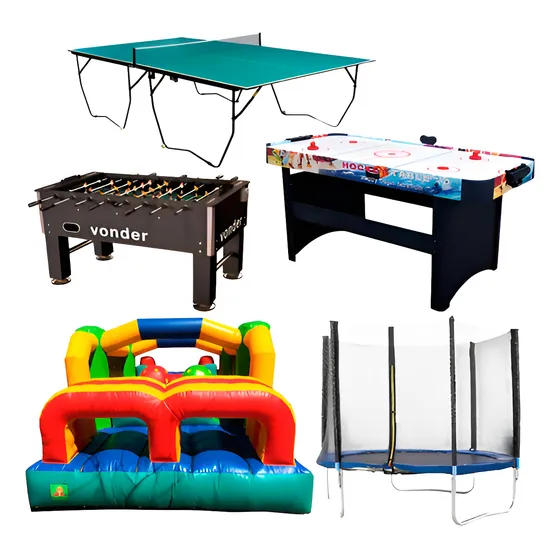 Alquiler Inflable 1 Futbolito Pingpong Tejo C/elástica H Y T