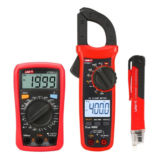 Uni-t Pinza Amperometrica 201+ Multimetro 33c+ Detector 12s