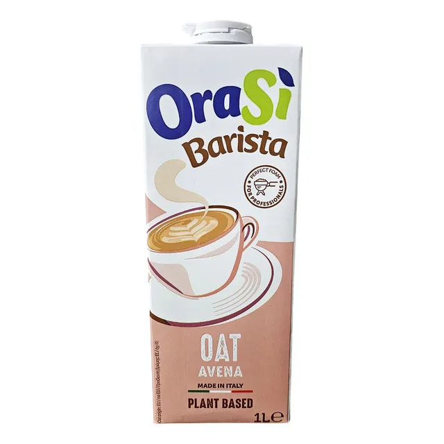 Orasi Barista Leche Vegetal Avena 1 L, Ideal Para Espumar