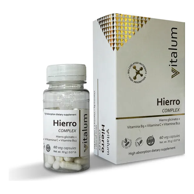 Pack X3 Vitalum Hierro Complex en Capsulas - Hgl