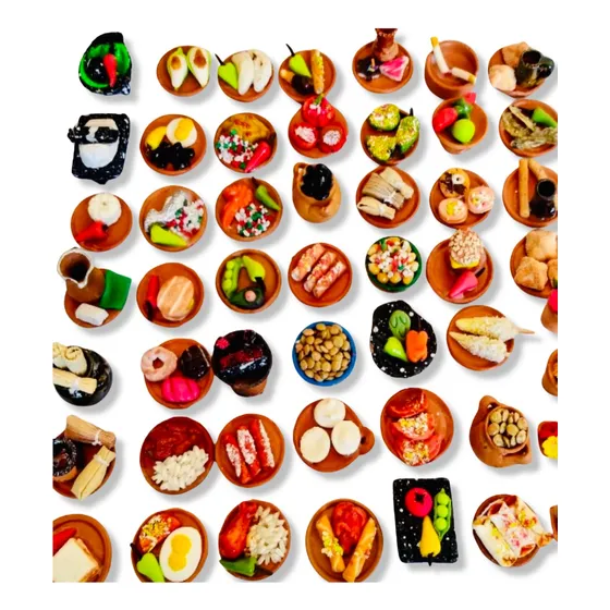 20 Platillos Comida Miniatura Altar Muertos Ofrenda Mexicana