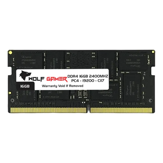 Kit 2 Memória Ram Wolf Gamer 16gb Ddr4 2400mhz Para Notebook