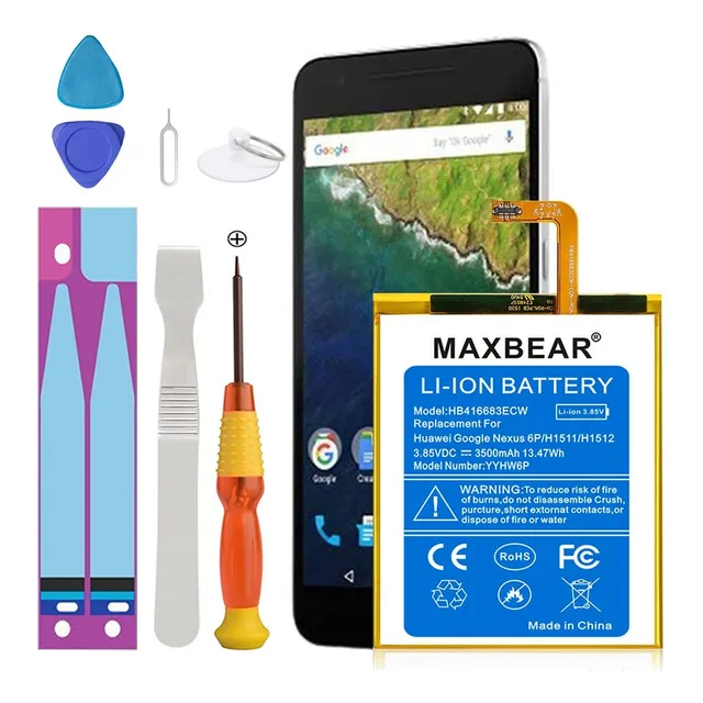 Bateria Para Nexus 6p Maxbear 3500 Mah Polimero Litio