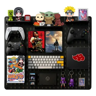 Pegboard G Premium Mdf Home Office Preto Setup Gamer Full