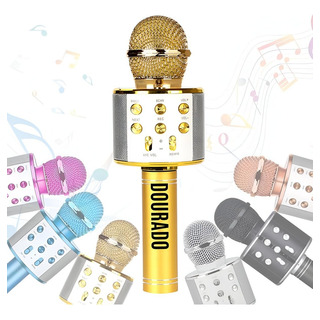 Microfone Bluetooth Fio Youtuber Karaoke Cores Infantil Microfone Bluetooth Fio Youtuber Karaoke Cores Infantil