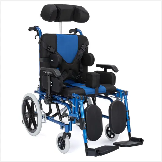 Silla de ruedas reclinable Hilphy Medical PCA azul
