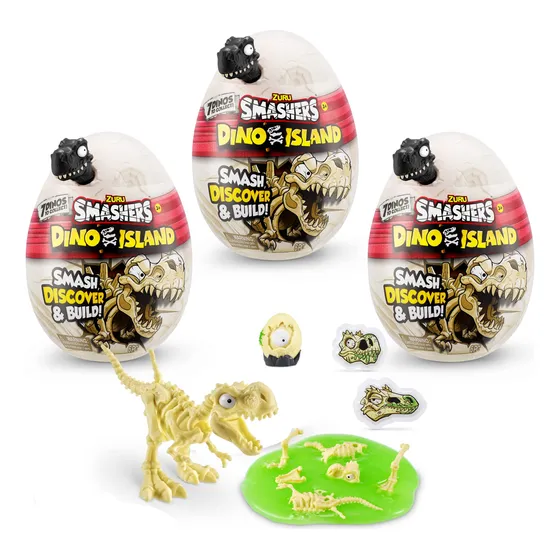 Toy Zuru Smashers Smashers Dino Island Nano Egg (pacote Com 