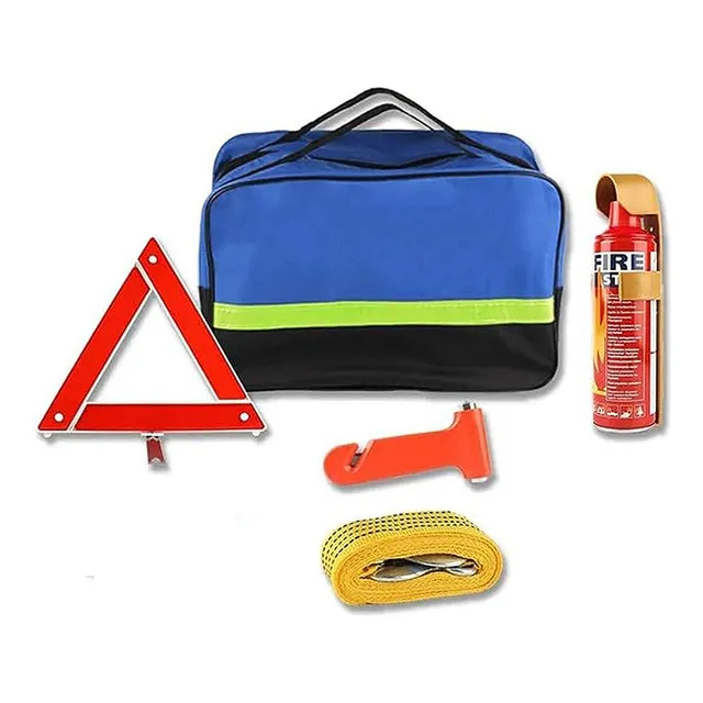 Kit De Emergencia Vial Vehículo Extintor Triangulo Remolque