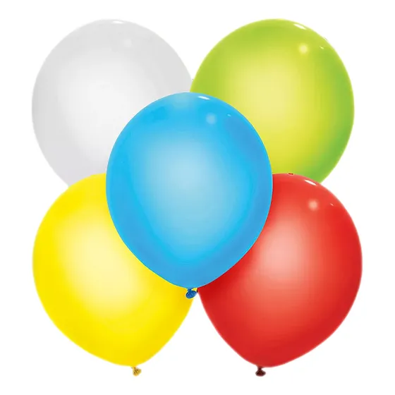 Globos Luminosos Led Colores Rgb Pack X5 Unidades Aire Helio
