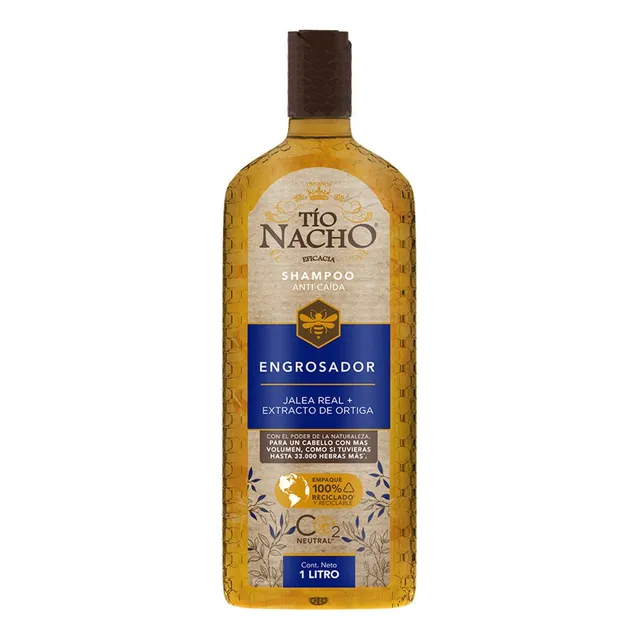 Shampoo Tío Nacho Engrosador Jalea Real en botella de 1L de 1074g por 1 unidad