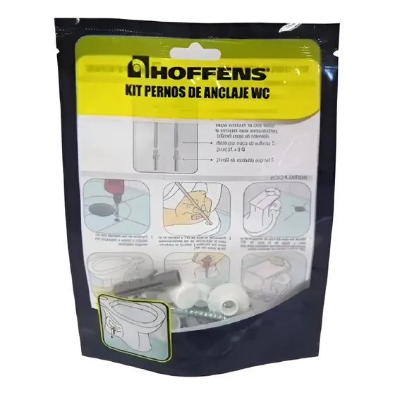 Kit Pernos De Anclaje Wc Hoffens - Fijación Segura