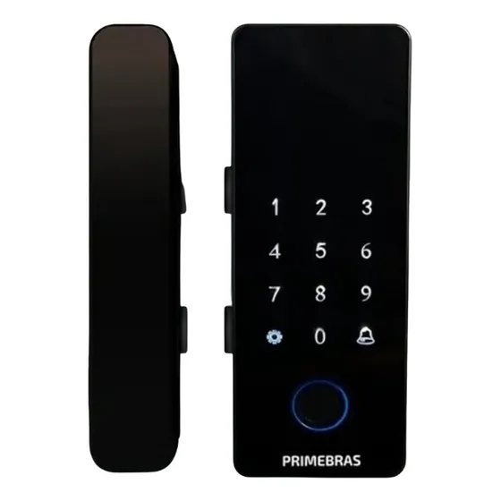 Fechadura Digital Biométrica Para Porta De Vidro Primebras
