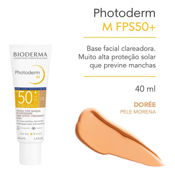 Photoderm M Doree Fps50+ Pele Morena Bioderma 40ml