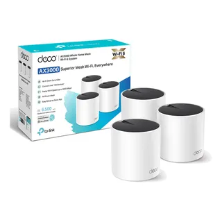 Roteador Tp-link Deco X55 Mesh Wifi6 Ax3000 Dual Band Kit-3 Roteador Tp-link Deco X55 Mesh Wifi6 Ax3000 Dual Band Kit-3