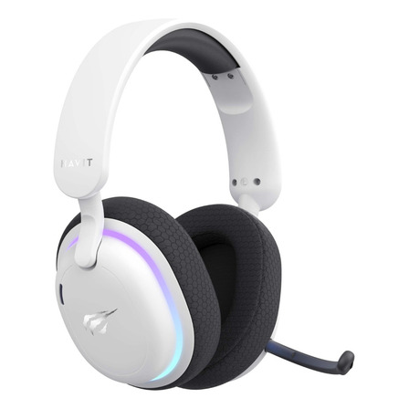 Fones De Ouvido Bluetooth Gamer Fuxi-h7 Havit Com Microfone Branco Fones De Ouvido Bluetooth Gamer Fuxi-h7 Havit Com Microfone Branco