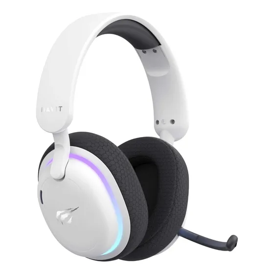 Audífonos Gamer Bluetooth Headphones Micrófono Fuxi-h7 Havit Color Blanco