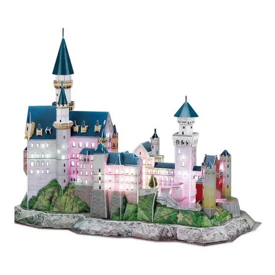 Rompecabezas Puzzle 3d Castillo Neuschwanstein Led Cubicfun