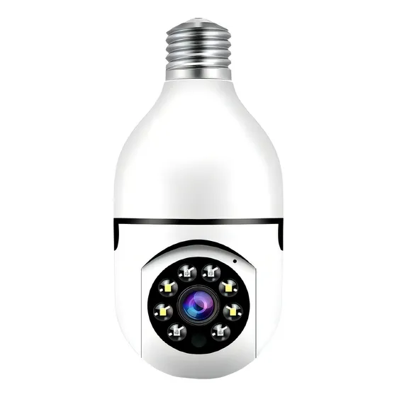 Cámara de seguridad Genérica E27 Security con resolución 2MP visión nocturna incluida color blanco