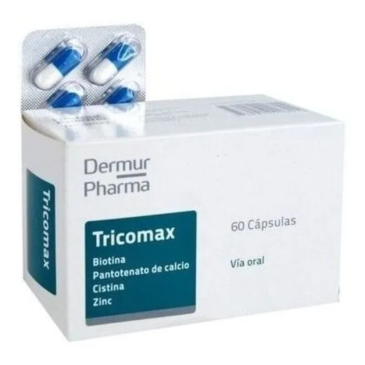 Tricomax® X 60 Caps Anticaída | + Biotina + Cistina + Zinc