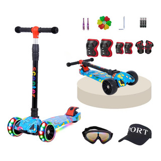 Scooter Para Niños Con Luces Led Y Música, Regalos Scooter Para Niños Con Luces Led Y Música, Regalos