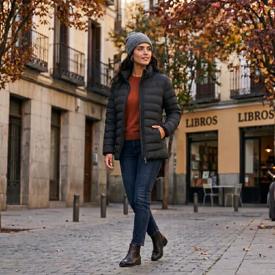 Parka Chaqueta Termica Pukem Mujer Manga Larga Impermeable