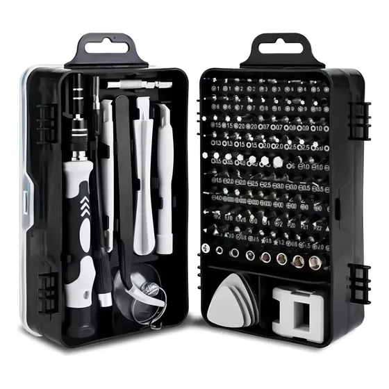 Juego Set Kit Destornilladores Celulares Tablet Electronica Modelo IP-1 Marca 101 Puntas Intercambiables Raitot