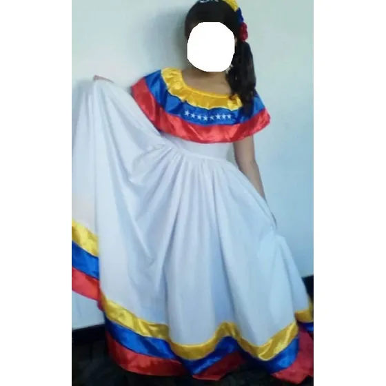 Traje Vestido Llanera Folklorico Cultural