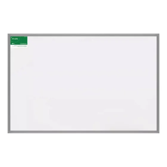 Lousa Branca Anotações Planejamento 100x70cm Cor Branco