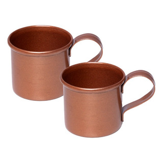 Kit De 2 Mini Canecas P/ Servir Calda De Sobremesa Classica Kit De 2 Mini Canecas P/ Servir Calda De Sobremesa Classica