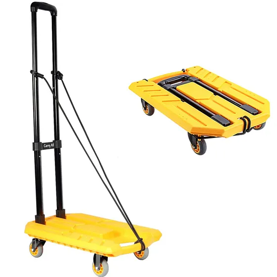 Carro De Carga Plegable Carry All Hermes 100 Kilos Tipo Plataforma Cuerda Elástica Yegua