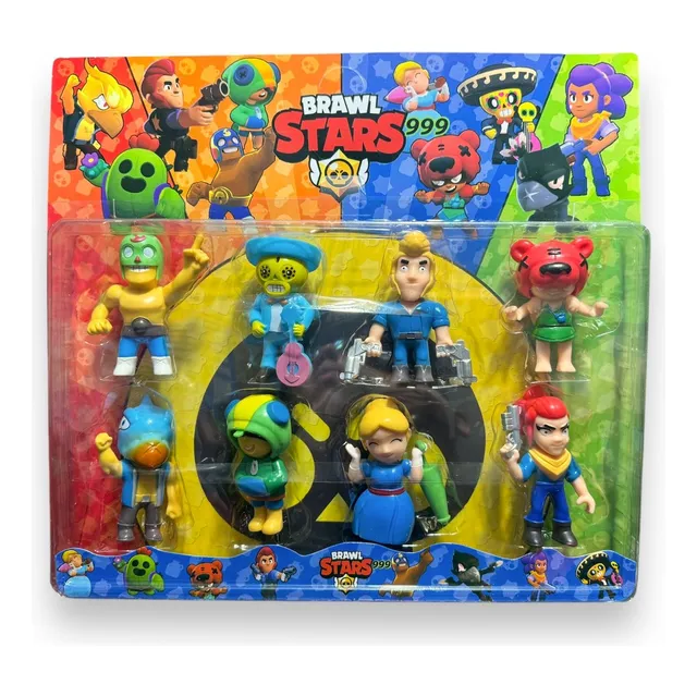 Kit 8 Bonecos Brawl Stars - Modelo Novo Dia Das Crianças