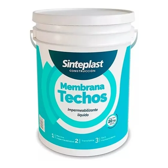 Membrana Liquida En Pasta Sinteplast Techos X 20 Kg