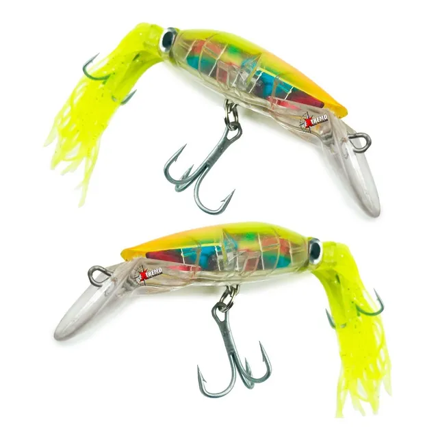 Señuelo Pesca Caña X2 Dorado Surubí Anzuelo Triple Reforzado