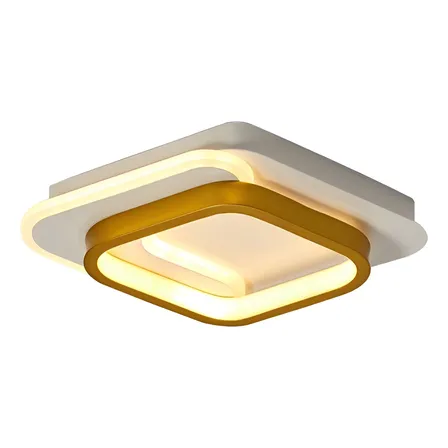 Luminária Teto Moderna Plafon Sobrepor Quadrado Luz 110/220v