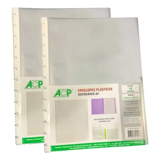 Refil De Envelopes Plásticos Para Pasta Catalogo Inteligente