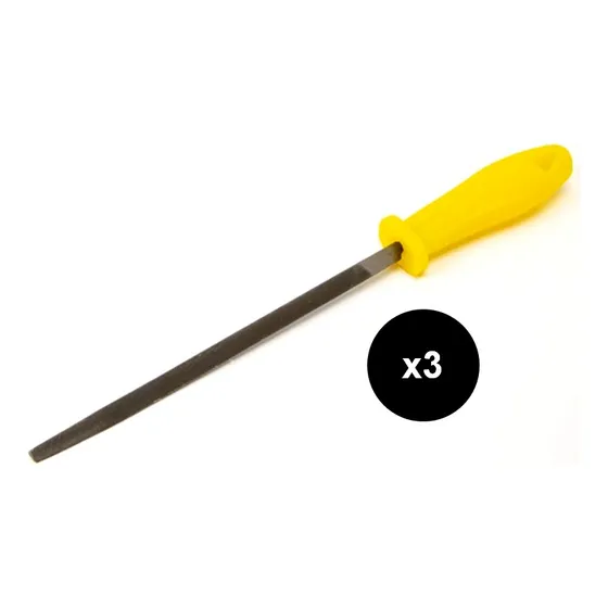 Lima Triangular 8 PuLG X3unidades